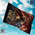 Majestic Eagle 250th Anniversary Garden Flag Patriotic Freedom Yard Banner Sign