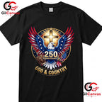 One Nation Under God America 250th Anniversary Eagle Christian Unisex T-Shirt