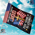 One Nation Under God Garden Flag 250 Years Of Blessings Christian Banner