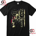 Patriot Guitar American Flag 250th Anniversary 1776-2026 Unisex Men Women T-Shirt