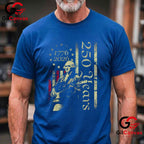 Patriot Guitar American Flag 250th Anniversary 1776-2026 Unisex Men Women T-Shirt