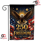 Patriotic Eagle 250 Years America Freedom Garden Flag Banner 1776-2026 USA