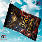 Patriotic Eagle 250 Years America Freedom Garden Flag Banner 1776-2026 USA
