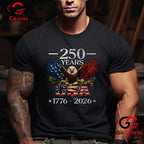 Patriotic Eagle Flag 250 Years 1776-2026 Anniversary Unisex Men Women Gift T-Shirt