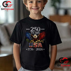 Patriotic Eagle Flag 250 Years 1776-2026 Anniversary Unisex Men Women Gift T-Shirt