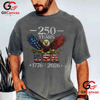 Patriotic Eagle Flag 250 Years 1776-2026 Anniversary Unisex Men Women Gift T-Shirt