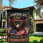 Personalized Semiquincentennial Custom Eagle 250th Anniversary Decor Garden Flag