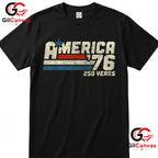 Retro America 250 Years 250th Anniversary USA 1776-2026 Unisex Patriotic Gift T-Shirt