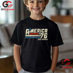 Retro America 250 Years 250th Anniversary USA 1776-2026 Unisex Patriotic Gift T-Shirt