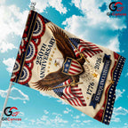 Semiquincentennial 250th Garden Flag Vintage 1776-2026 Eagle Yard Decor Banner