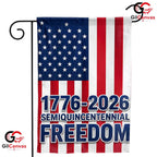 Semiquincentennial Freedom Garden Flag 1776-2026 American Yard Decor Signage