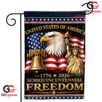 Semiquincentennial Freedom Statue of Liberty Yard USA 250 Decor Garden Flag