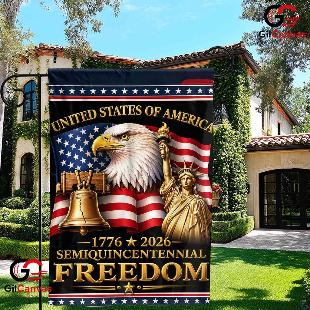Semiquincentennial Freedom Statue of Liberty Yard USA 250 Decor Garden Flag