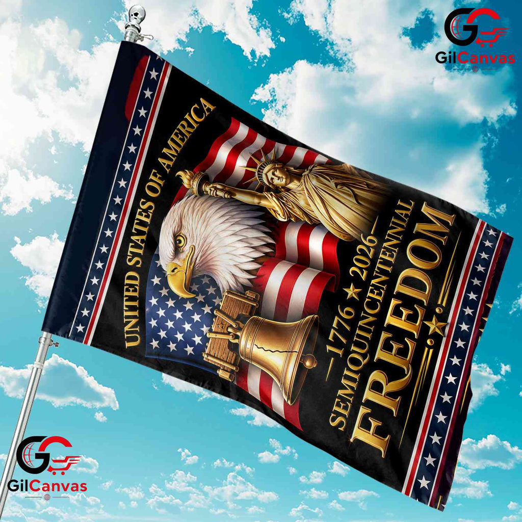 Semiquincentennial Freedom Statue of Liberty Yard USA 250 Decor Garden Flag