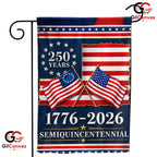 Semiquincentennial Garden Flag 250 Years Anniversary 1776-2026 Outdoor Decor