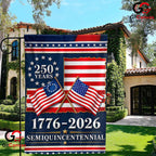 Semiquincentennial Garden Flag 250 Years Anniversary 1776-2026 Outdoor Decor