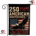 Semiquincentennial July 4th Garden Flag American Independence 250th Decor Sign