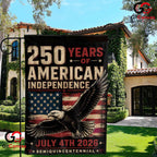 Semiquincentennial July 4th Garden Flag American Independence 250th Decor Sign
