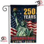 Statue Of Liberty 250th Garden Flag Semiquincentennial Yard Decor Sign 1776-2026