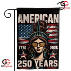 Statue Of Liberty Garden Flag American 250 Years Patriotic Outdoor Yard Decor