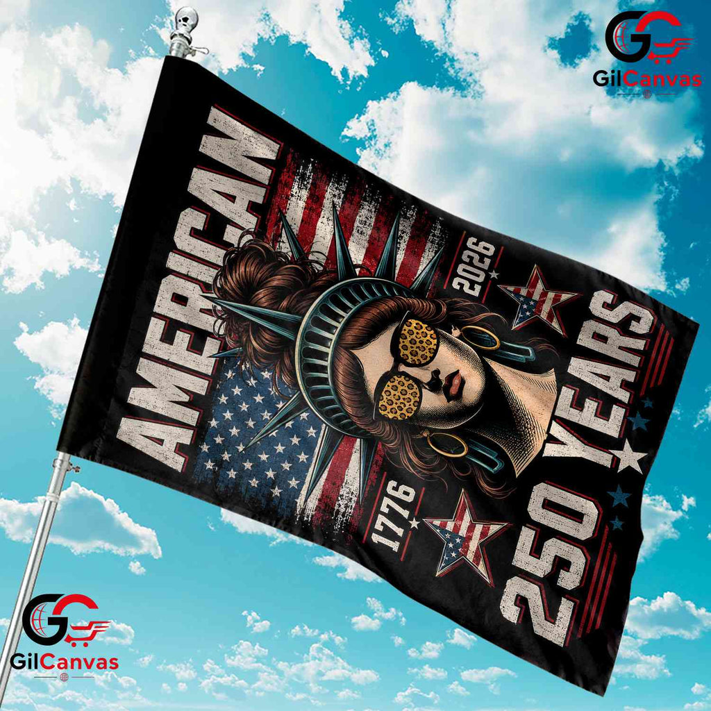 Statue Of Liberty Garden Flag American 250 Years Patriotic Outdoor Yard Decor