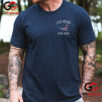 US Flag American 250th Anniversary 250 Years Men Women Unisex July 4th Graphic T-Shirt