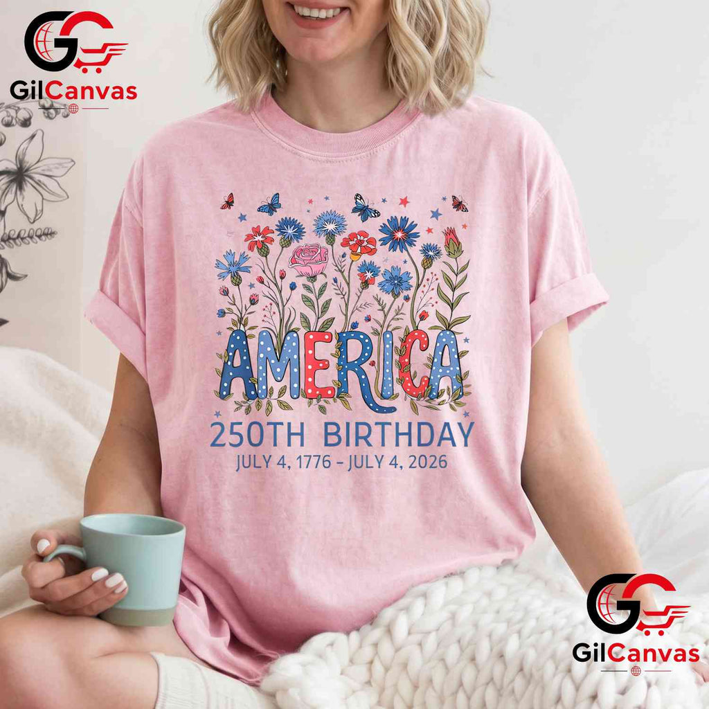 USA 250th Birthday America 250 Years Anniversary Unisex Men Women Gift T-Shirt