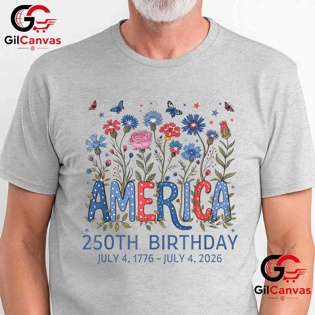 USA 250th Birthday America 250 Years Anniversary Unisex Men Women Gift T-Shirt