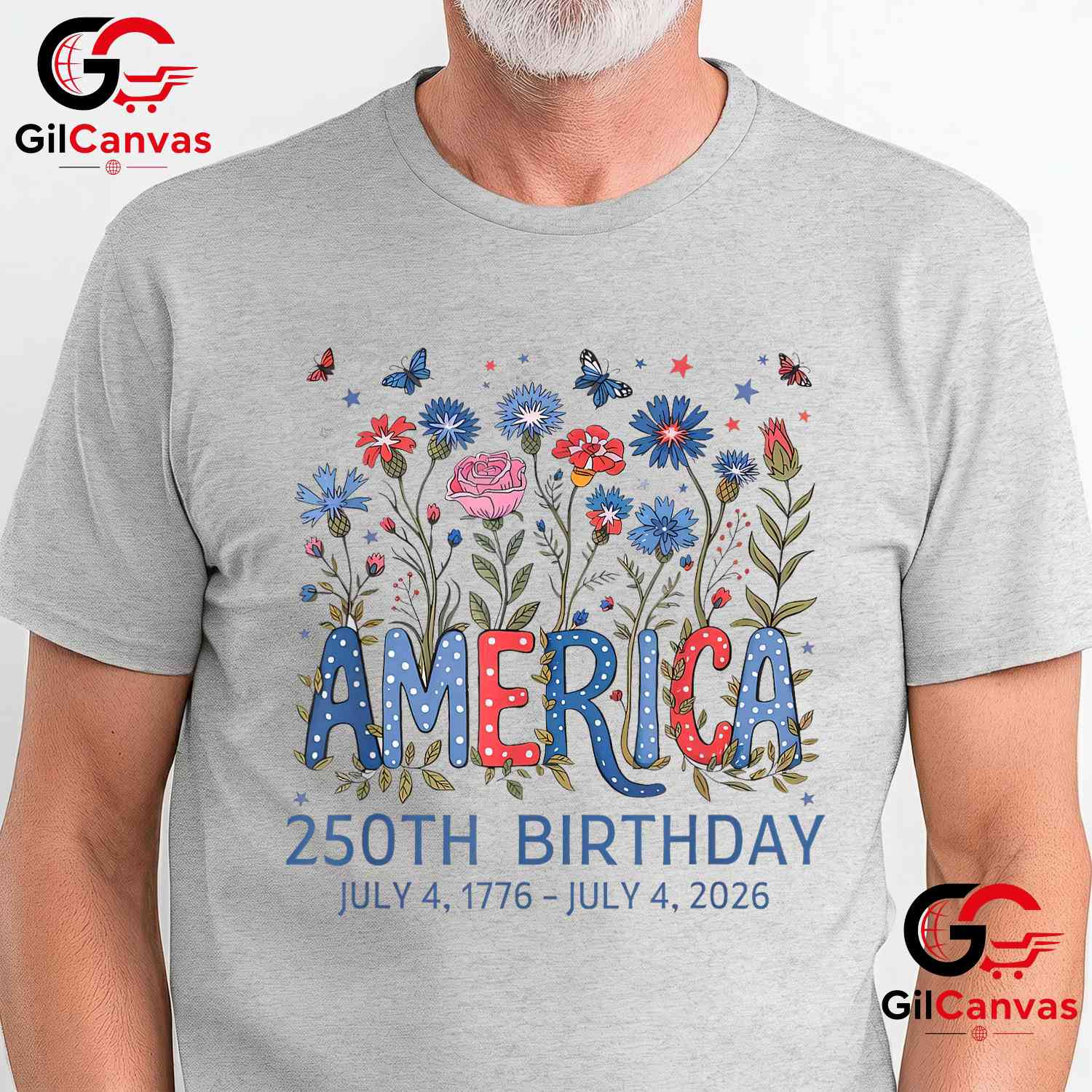 USA 250th Birthday America 250 Years Anniversary Unisex Men Women Gift T-Shirt