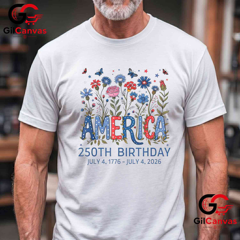 USA 250th Birthday America 250 Years Anniversary Unisex Men Women Gift T-Shirt