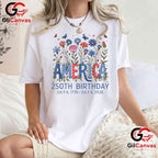 USA 250th Birthday America 250 Years Anniversary Unisex Men Women Gift T-Shirt
