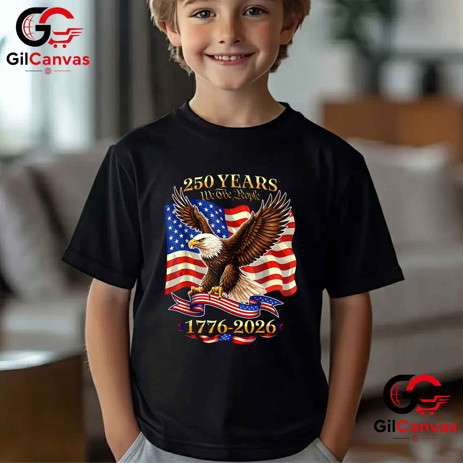 USA Birthday 4th of July American 1776-2026 250 Years Unisex Freedom Gift T-Shirt
