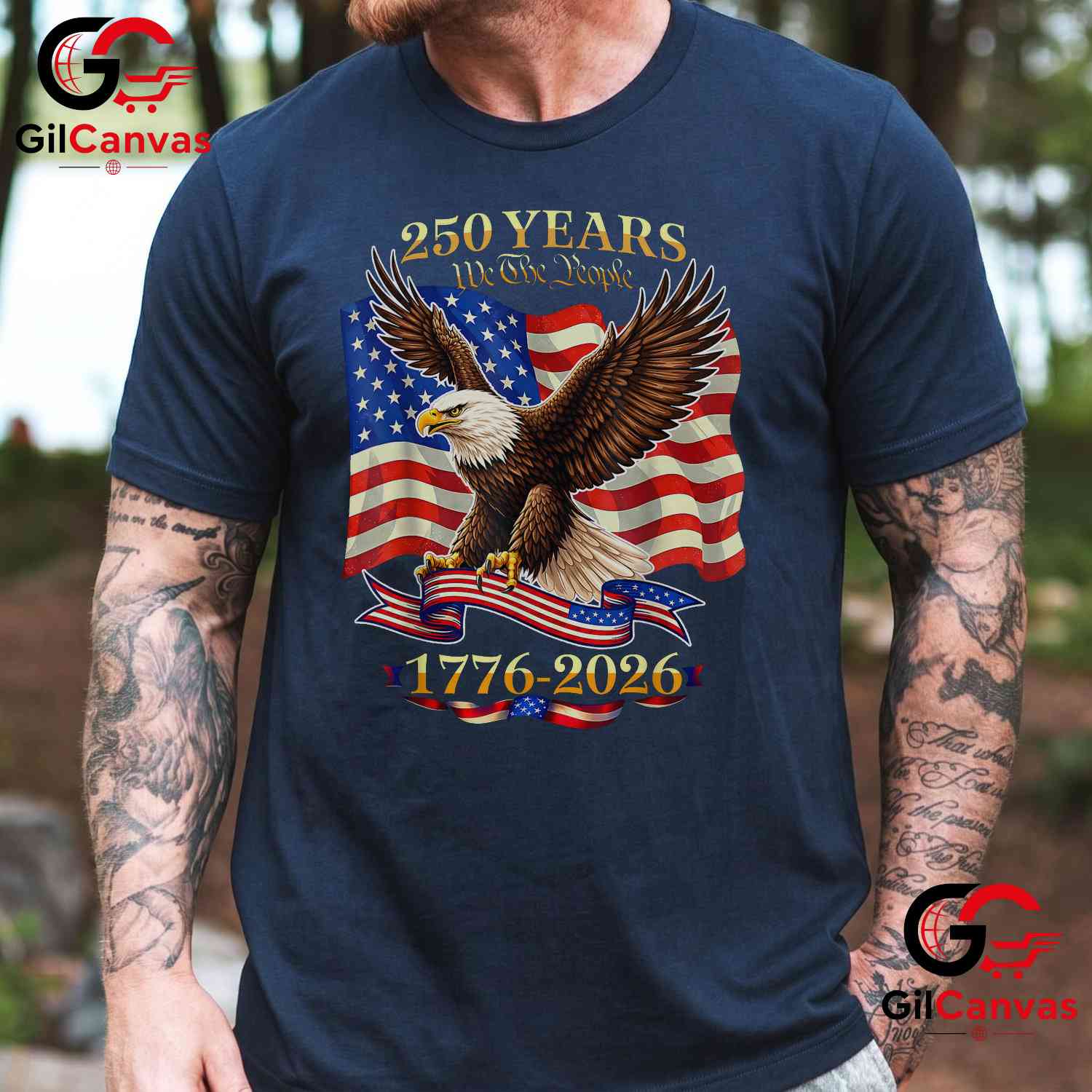 USA Birthday 4th of July American 1776-2026 250 Years Unisex Freedom Gift T-Shirt