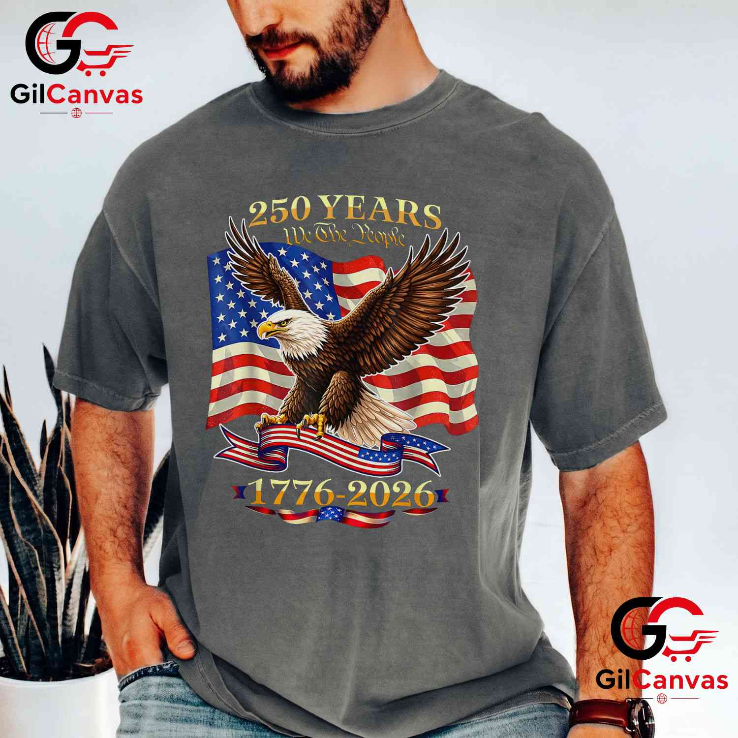 USA Birthday 4th of July American 1776-2026 250 Years Unisex Freedom Gift T-Shirt
