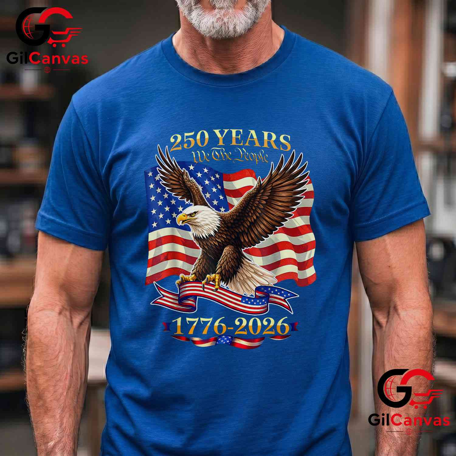 USA Birthday 4th of July American 1776-2026 250 Years Unisex Freedom Gift T-Shirt