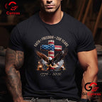 USA Independence Faith Freedom 250th Anniversary 250 Years Unisex Freedom Graphic T-Shirt