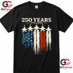USA Patriotic 250 Years American 4th of July Anniversary Unisex Adult Patriotic T-Shirt