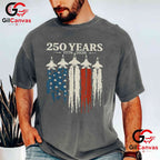 USA Patriotic 250 Years American 4th of July Anniversary Unisex Adult Patriotic T-Shirt