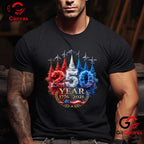 USA Patriotic 4th of July American 250 Years Anniversary Unisex American Graphic T-Shirt