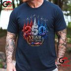 USA Patriotic 4th of July American 250 Years Anniversary Unisex American Graphic T-Shirt