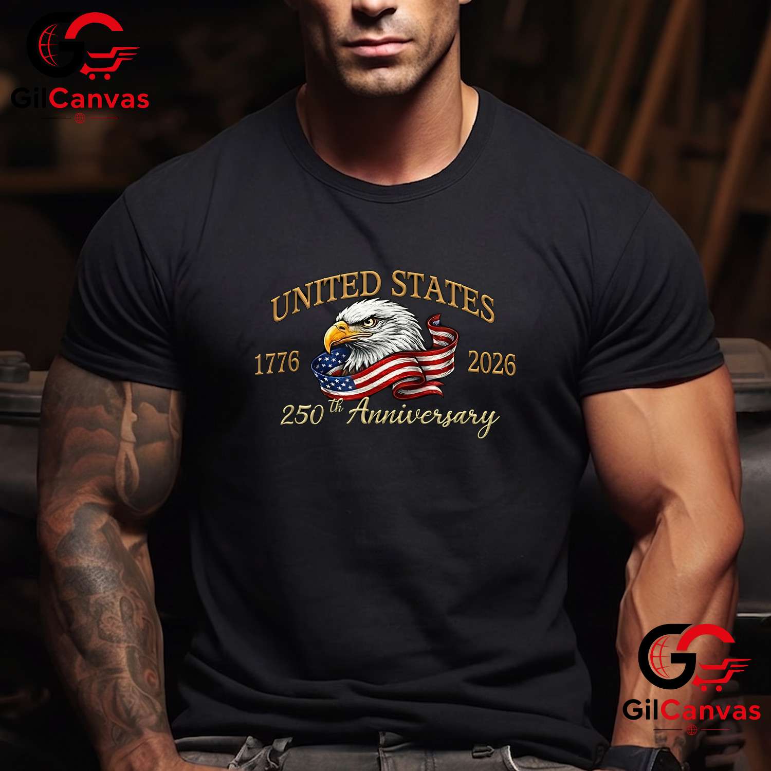 United States America 250th Anniversary 250 Year Unisex Men Women American Gift T-Shirt