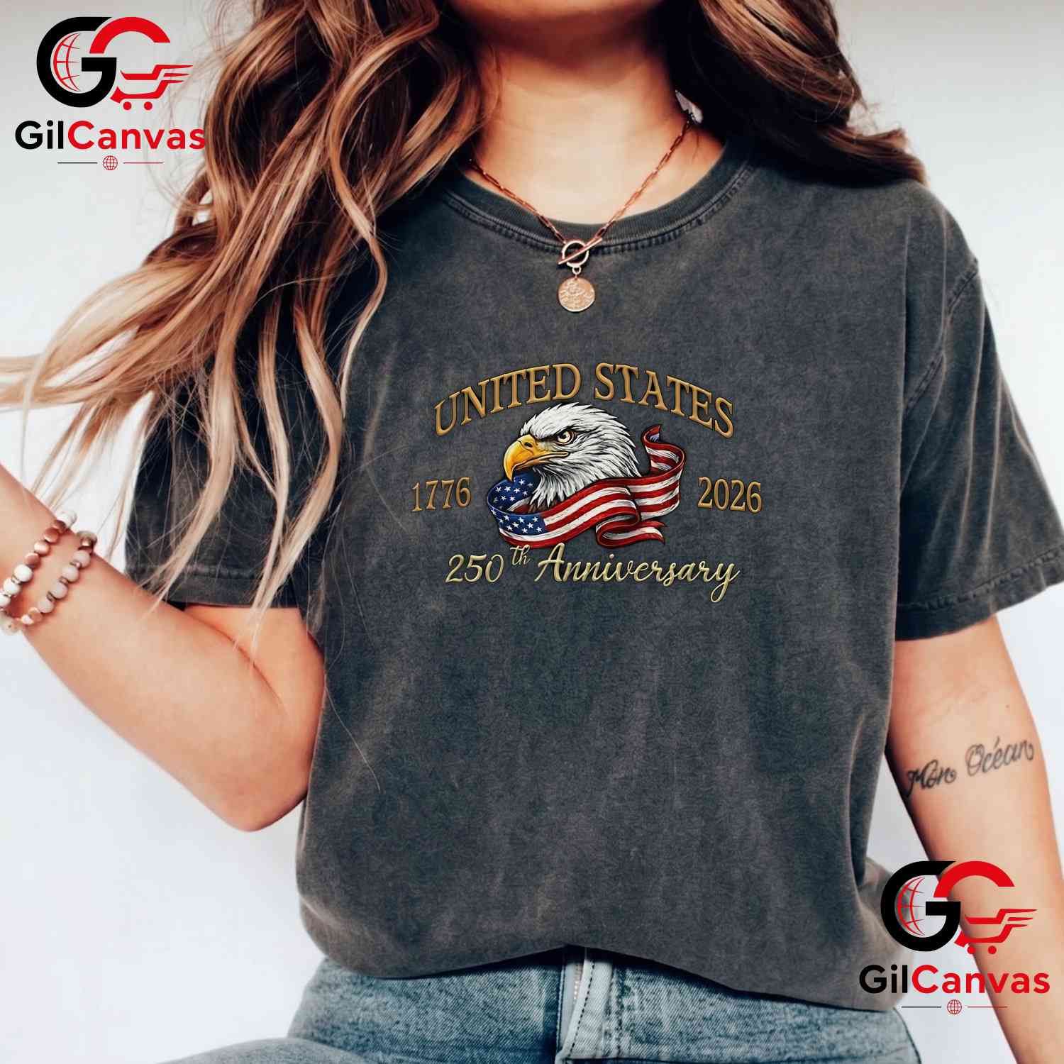 United States America 250th Anniversary 250 Year Unisex Men Women American Gift T-Shirt