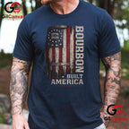 Vintage Built America Patriotic Whiskey 250 Years Anniversary Unisex T-Shirt