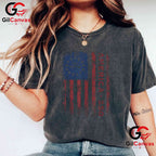 Vintage Historical US Flag America 250 Years Anniversary Unisex Adult T-Shirt