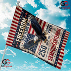 Vintage Semiquincentennial Garden Flag July 4th 2026 Eagle Freedom Yard Banner