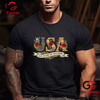 Vintage USA America 250 Years 1776-2026 250th Birthday Unisex Adult Graphic T-Shirt