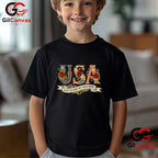 Vintage USA America 250 Years 1776-2026 250th Birthday Unisex Adult Graphic T-Shirt