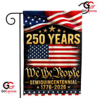 We The People 250th Anniversary Garden Flag Vintage 1776-2026 Yard Banner Sign
