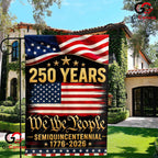 We The People 250th Anniversary Garden Flag Vintage 1776-2026 Yard Banner Sign