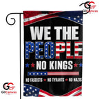 We The People No Kings Patriotic Historical Yard Sign Banner Garden Flag